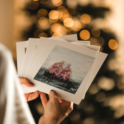 original painting for Christmas gift 